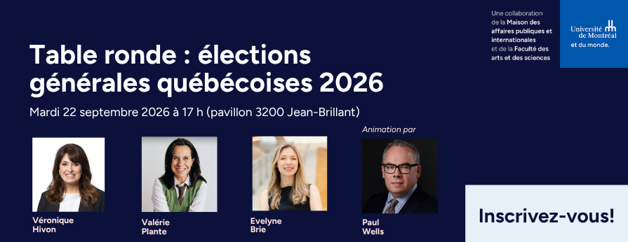 Table ronde : élections générales québécoises 2026