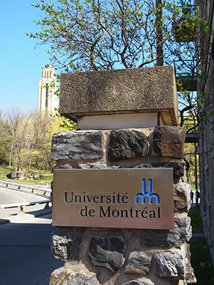 Panneau Université de Montréal
