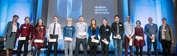 Etudiants et étudiantes à la remise de prix 2016